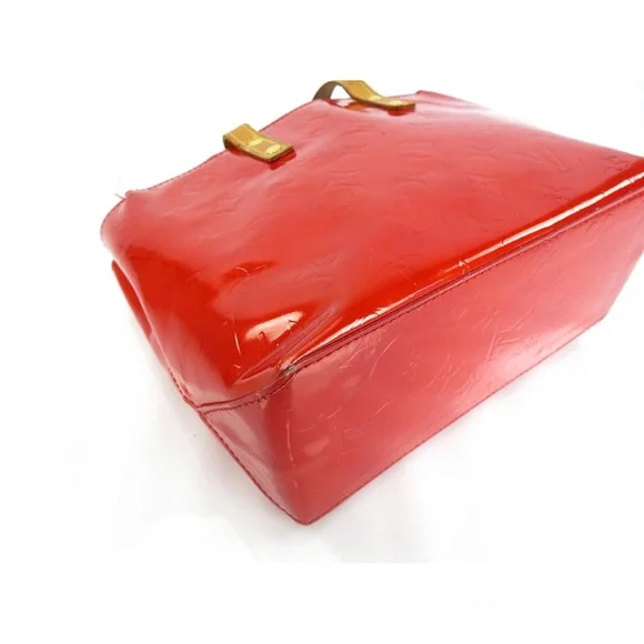 Louis Vuitton Red Patent Tote with Tan Handles - Picture 7 of 16